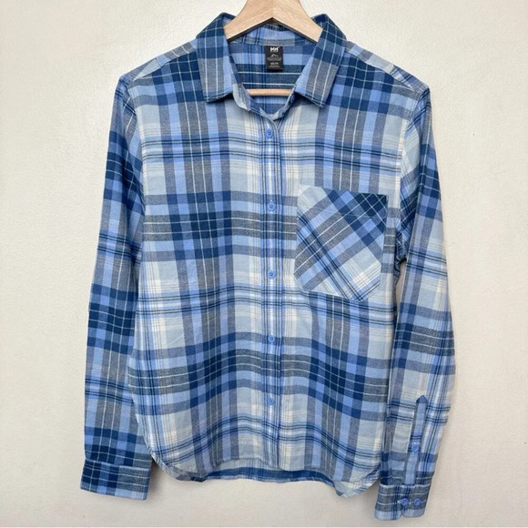 Helly Hansen Womens Xsmall Okka Organic Flannel Button Shirt - Picture 2 of 14